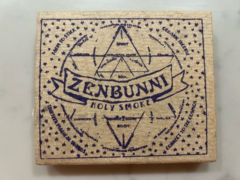 Rare Zenbunni Holy Smoke Hand Made Incense Sticks * HTF NIB Indonesia