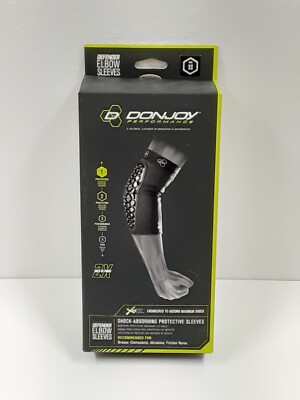 DonJoy Performance Defender Shock Absorbing Elbow Sleeves Pads - (1 Pair) Yth XS