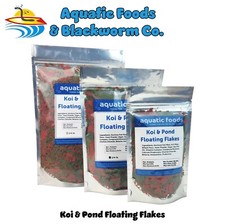 Koi Pond Fish Krill Flakes for Koi, Goldfish and all Pond Fish. WL