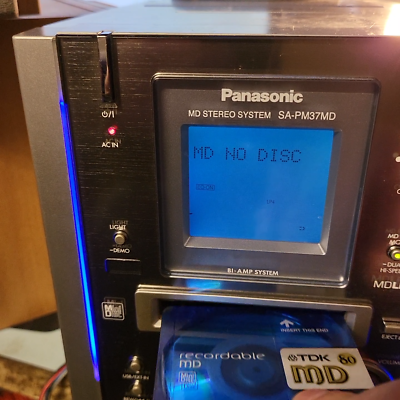 Panasonic SA-PM37MD, MiniDisc, Cassette Tape, Tuner, Hi-Fi Stereo
