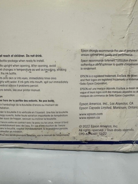 Botellas de tinta Epson 542 Ecotank negras y de color paquete económico-T5421-4-SVH*Exp 5-28 Foto 4 de 4