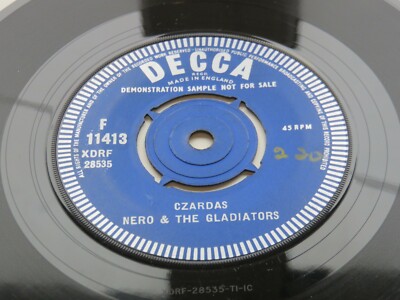 NERO & THE GLADIATORS 1961 UK DEMO   CZARDAS   THAT'S A LONG TIME AGO    DECCA 