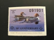 ICOLLECTZONE  US Missouri 1987 MO9 Duck Stamp VF NH