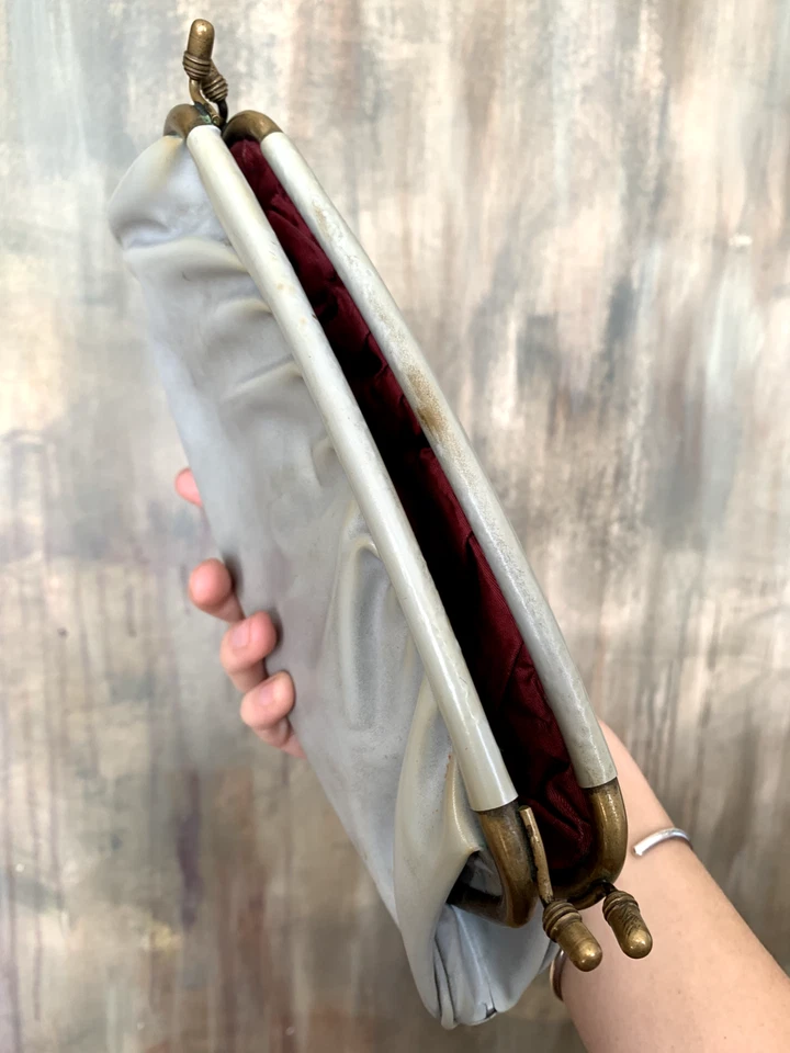 Vintage Women's Clutch USSR Leatherette 50s - Image 4 of 4