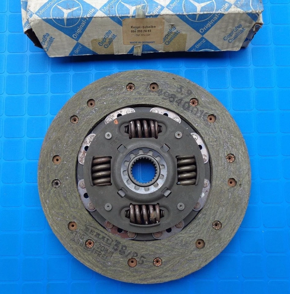 Disco de embrague Mercedes Benz W107 W126 300SL W124 OEM 300SE 300SEL 300E Foto 2 de 4