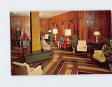 Postcard Lobby Hotel Iroquis NY USA