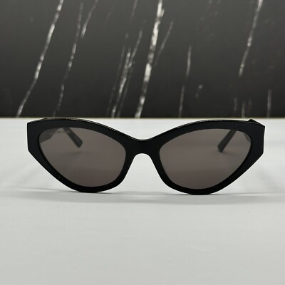 NEW BB0306S 001 BALENCIAGA BLACK CAT EYE WOMEN BALENCIAGA
