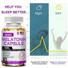 Sleep aid capsules | Helps you relax and promote natural sleep 120 Capsules