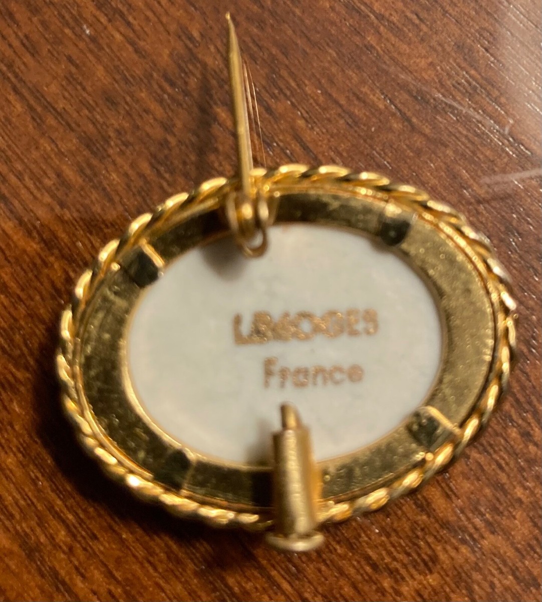 Limoges France Brooch View 3