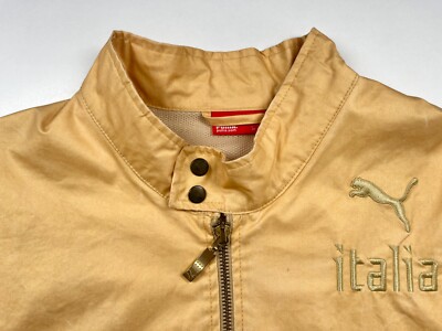 Italy 2006 PUMA Training Football Jacket S Mens Gold Neil Barrett