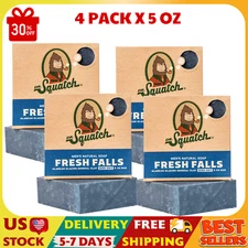 4 PACK , Dr. Squatch Natural Bar Soap, Fresh Falls, 5 oz