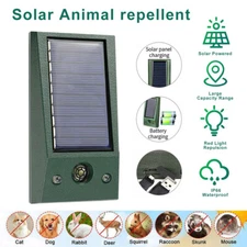 Animal Repeller Solar Power Bird Dog Cat Snake Mice Raccoon Repellent