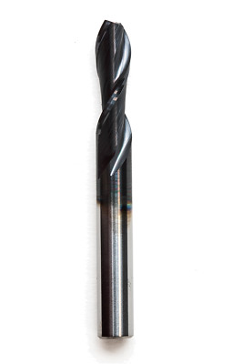 DeLuche 3/8'' Spiral Down Cut, 2F, 7/8'' CH, 3/8'' SD, 3'' OL