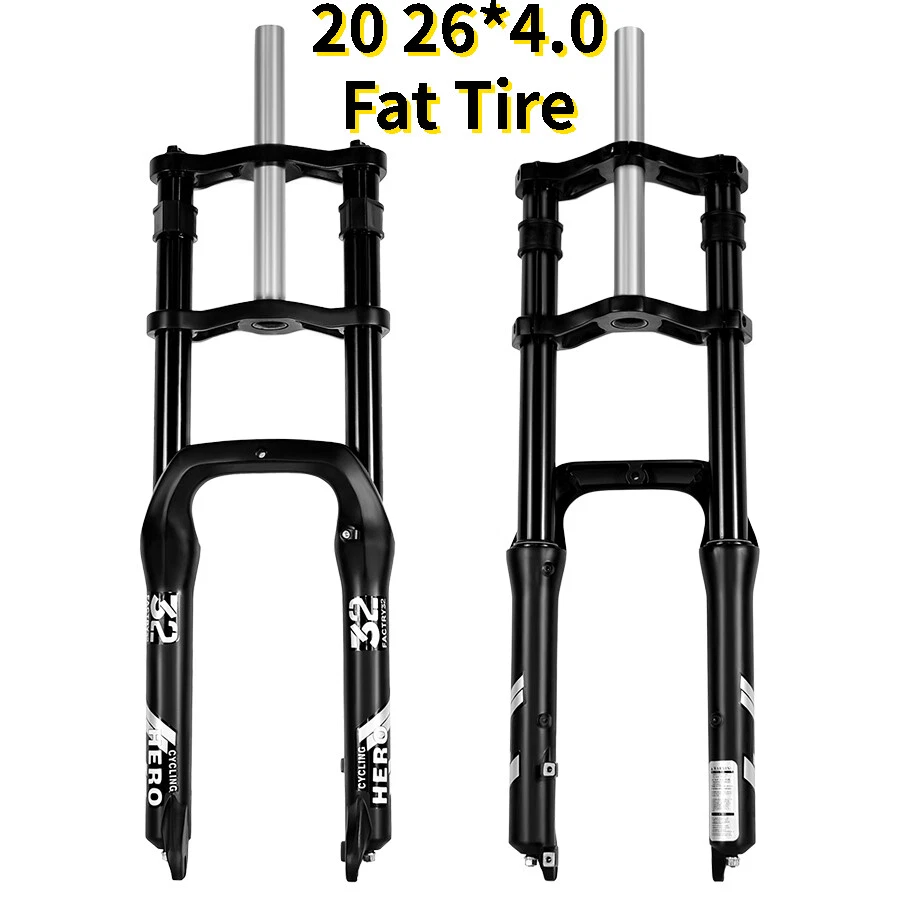 20 26*4.0" Fat Tire Spring Fork Mountain Double Shoulder 135Mm MTB Bike Electric - Image 2 of 4