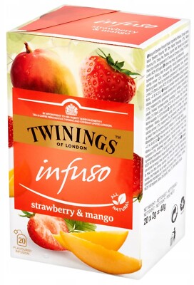 TWININGS Infuso Strawberry & Mango Fruit Tea 20 bags