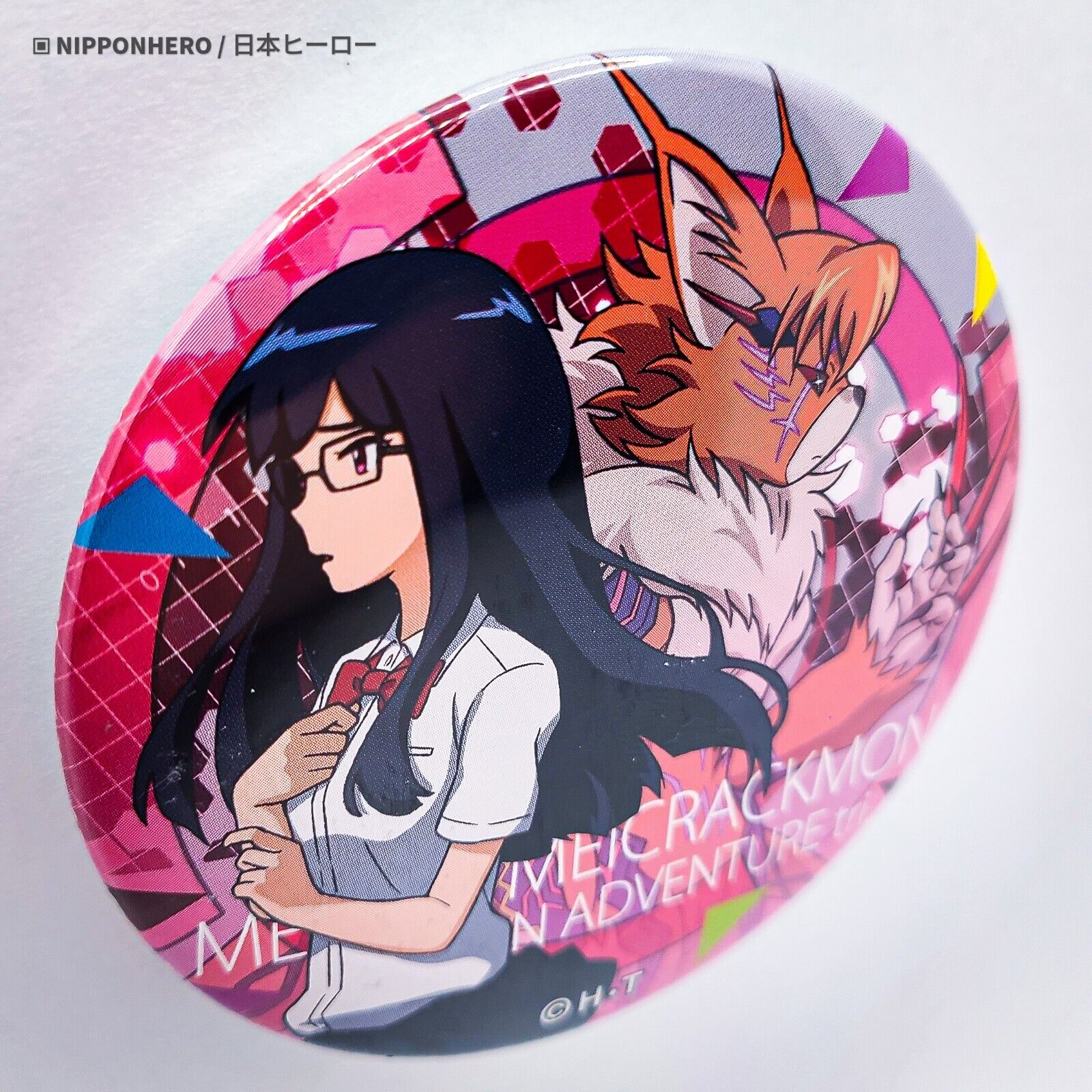 Digimon Adventure Tri MEIKO MEI MEICRACKMON Meicoomon Can Badge Anime JPN