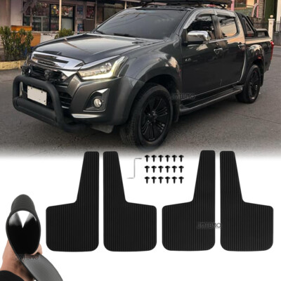 4Pcs Mud Flaps Splash Guard Mudguard Mudflap Rubber For Isuzu D-Max V-Cross 4x4