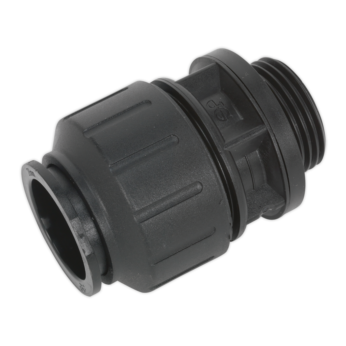 Sealey Men's Black Cas28sa 28Mm Straight Adaptor 1"Bsp - Pack Of 2 - Image 3