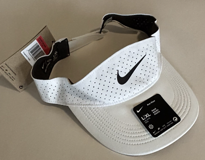 記念グッズ NIKE RF FOUNDATION AUTOGRAPH VISOR RED Nike Dri-Fit Court Advantage Ace Visor Hat L /XL Tennis WHITE