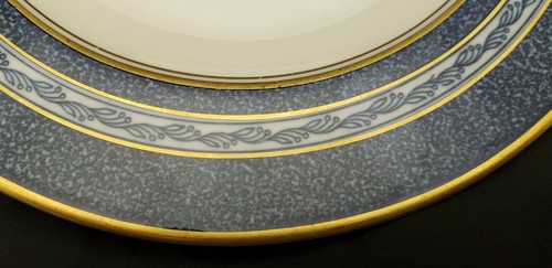 Theodore Haviland NY Mosaic Cobalt Blue Salad Plates 7.5" Set of 4 - Picture 4 of 6