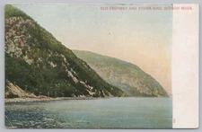 New York~Old Crows Nest & Storm King On The Hudson River~Power Lines~Vintage PC