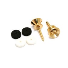 Genuine Fender  Pure Vintage Strap Buttons 2 Gold 001-8916-049