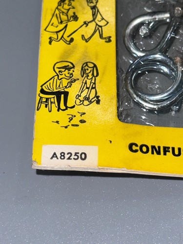 Collectible RARE 1958 Adams Pranks Wire Puzzles Magic Tricks Sealed Package - Picture 3 of 7