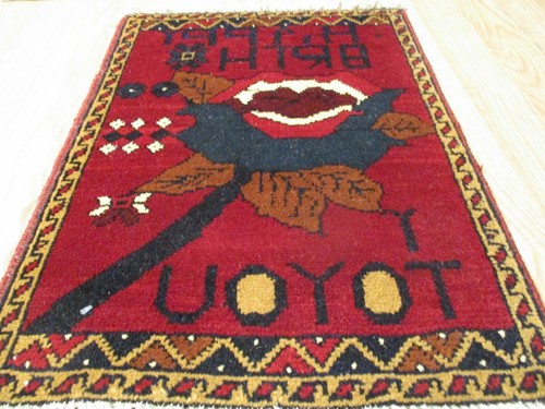 1x2 Super Tribal Geometric Natural Vegetable Dye Hand-knotted Wool Rug 34 - Picture 3 of 9