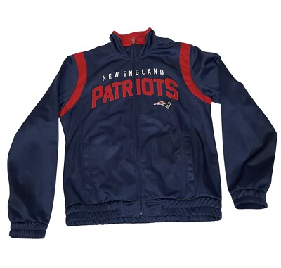 New England Patriots Womens Zip Front Track Jacket L NFL Team