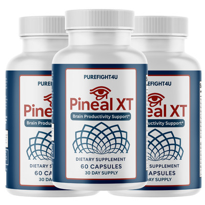 Pineal XT Supplement, Energy & Pineal Gland Function Support   3 Bottles
