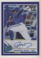 2019 Donruss Optic Rated Rookie Signatures Purple Prizm Jonathan Davis Auto 0bk