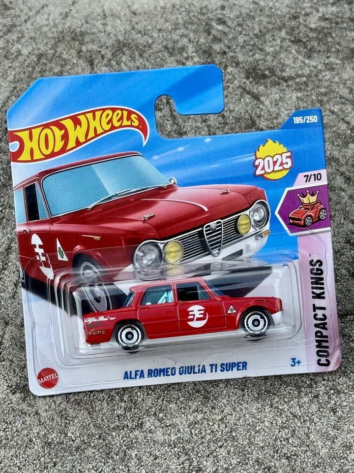 Hot Wheels First Edition. Alfa Romeo Giulia T1 Super. New 2025 1:64 model car