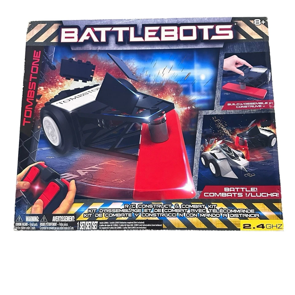 TECH 4 KIDS BATTLEBOTS R/C CONSTRUCT & COMBAT KIT, TOMBSTONE REMOTE CONTROL *NEW - Image 2 of 4