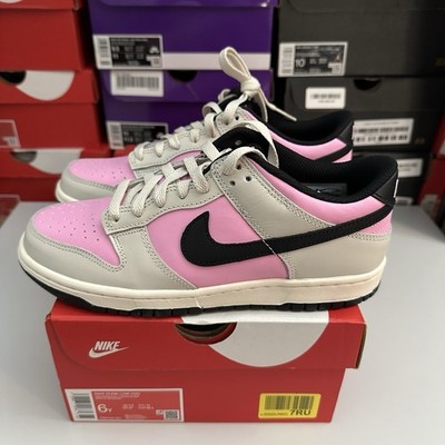 Nike Dunk Low EU38.5  Grey Pink Rise / Black White - Sneaker Neu - FB9109-601