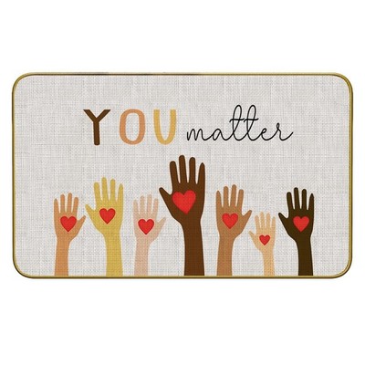 You Matter Inspirational Diversity Doormat Door Mat for Classroom Homeschool ...