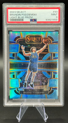 2023-24 Brandin Podziemski RC /299 Select Light Blue Prizm Rookie #93 | PSA 9
