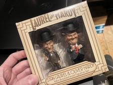 RARE! Laurel and Hardy Big Chief Studios Limited Edition Set Bobble Head Figure