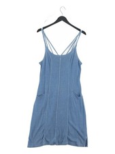 Wrap A-Line Midi Dress UK12 in Blue