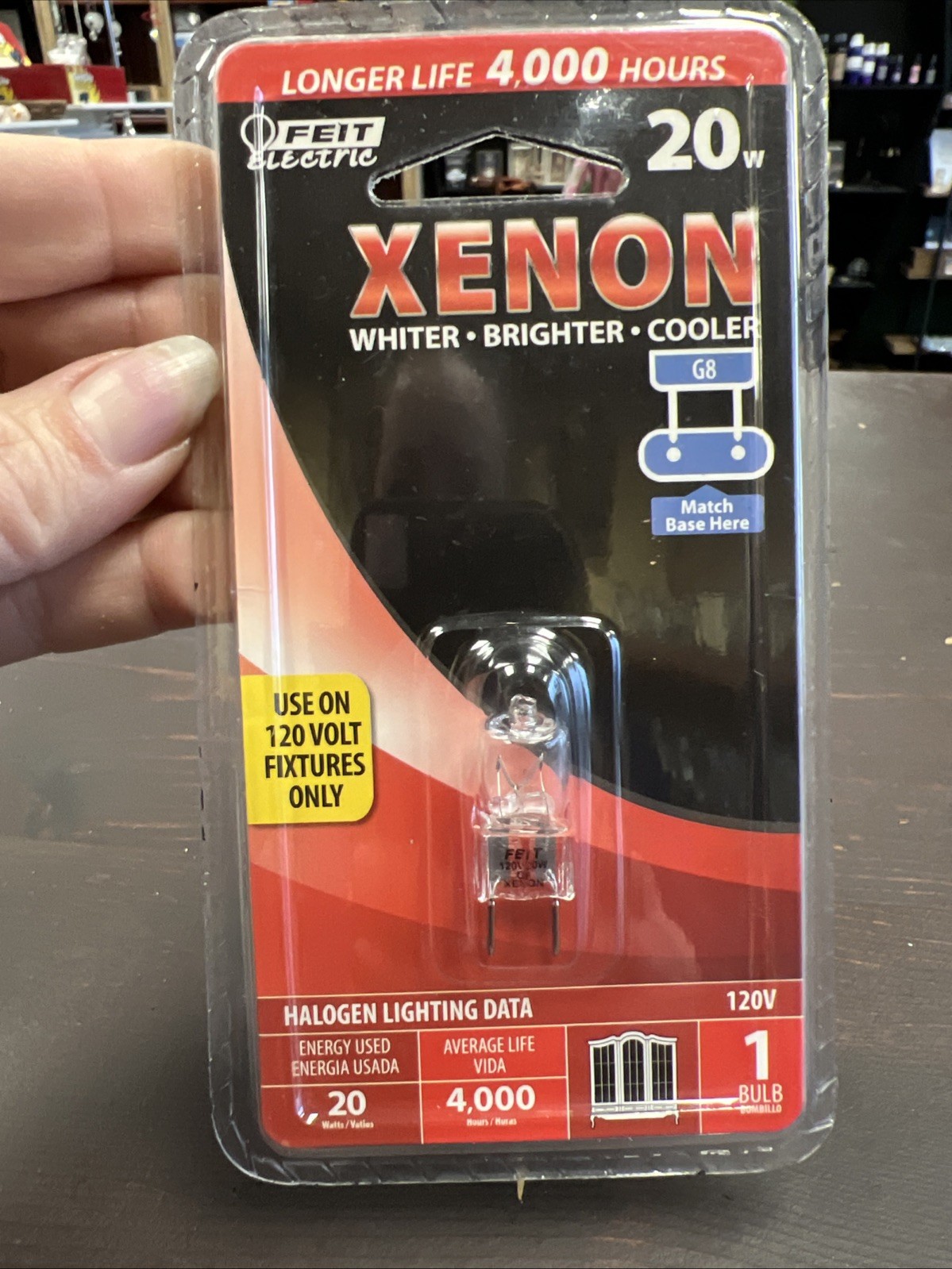 Feit Electric 20W Xenon Bulb G8 Fitting. New & Sealed