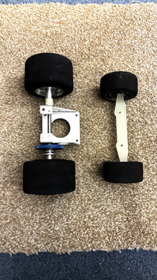 PARMA 1/10 NOS? HEMI COUPE R/C ADAPTABLE FRONT & REAR FOAM TIRE & WHEEL ASSEMBLY