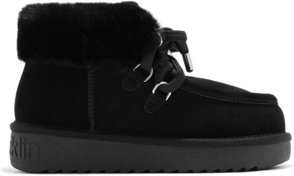 Stivaletti Invernali Donna In Pelle Con Pelliccia - Impermeabili, Antiscivolo, Cerniera Laterale, Taglie 35-40