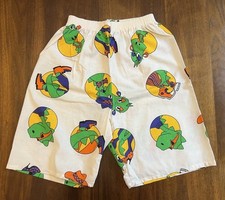 Vintage 80s/90s Cartoon Dinosaur Elastic Shorts