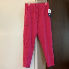 Adar Pro Scrubs Pants Women Size Small Pink Elastic Waist Drawstring Jogger New