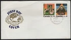 Can 696a - 1976 8c Canadian Autors - Se-tenant Pair FDC