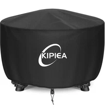 Kipiea Outdoor Fire Pit Covers Round Heavy Duty - 100% Waterproof Fabric....213
