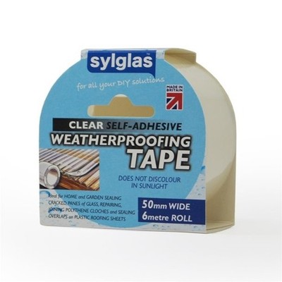 Sylglas transparent wetterfestes Klebeband selbstklebend UV beständig 50 mm x 6 m