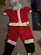 Santa s Best Professional Santa Suit with Beard and Wig Christmas Costume