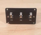 WW2 RAF Lancaster Aircraft  Instrument Panel 3 Way Switch Block Ref No 5C/544