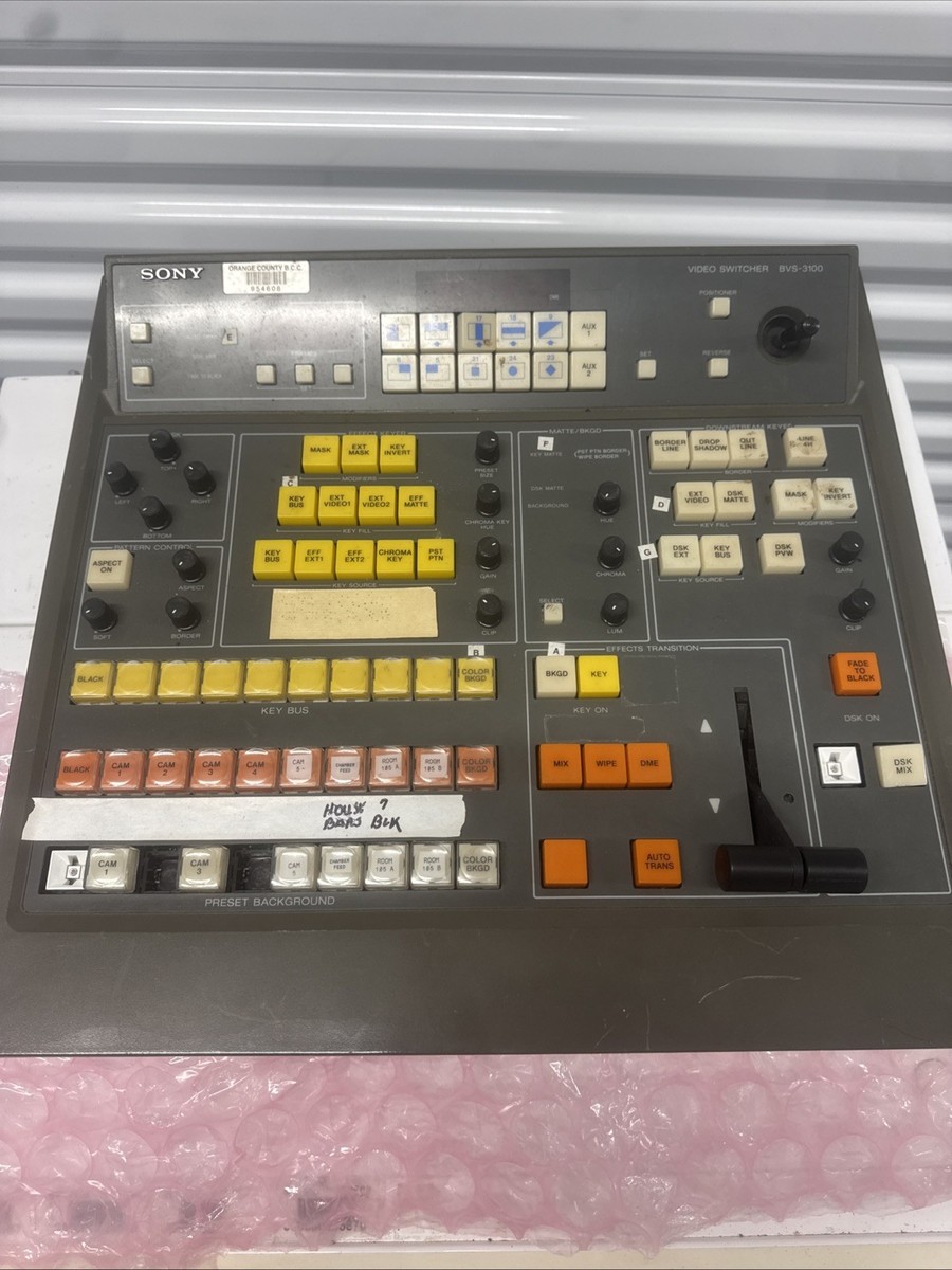 Sony Video Switcher BVS-3100 Editor Master Controller UNTESTED | eBay