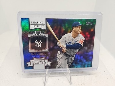 2013 Topps Lou Gehrig Chasing History CH-10  RAINBOW FOIL New York Yankees 